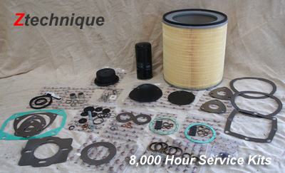 Part Number 296008500 8,000 Hour Service Kit - Ztechnique Service Kit for ZR4 Compressor