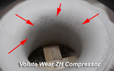 ZH Compressor wear found at 27,000 hours 