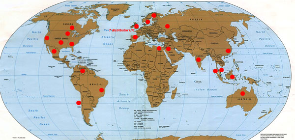 Air Hire Distributor Map 2012
